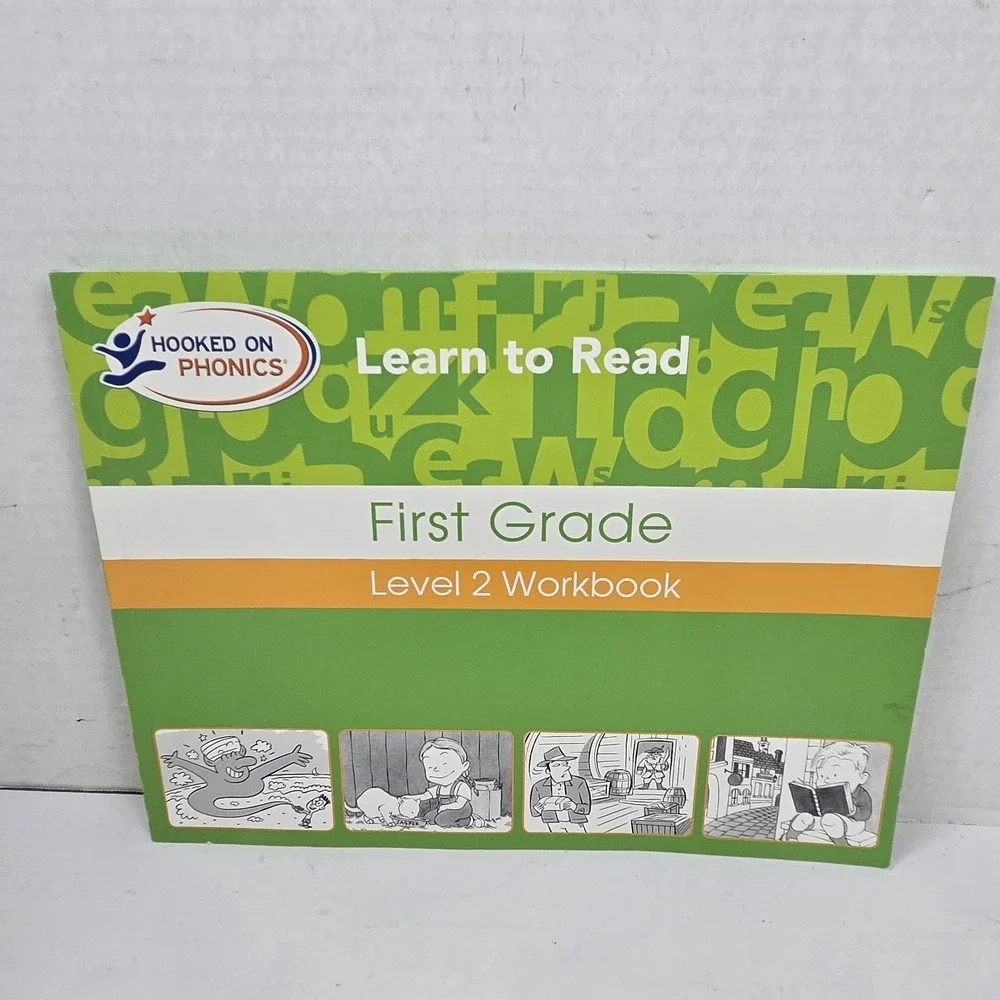 Hooked on Phonics - Learn to Read 1st Grade Level 1 & 2 STUDENT WORKBOOKS‎ ONLY